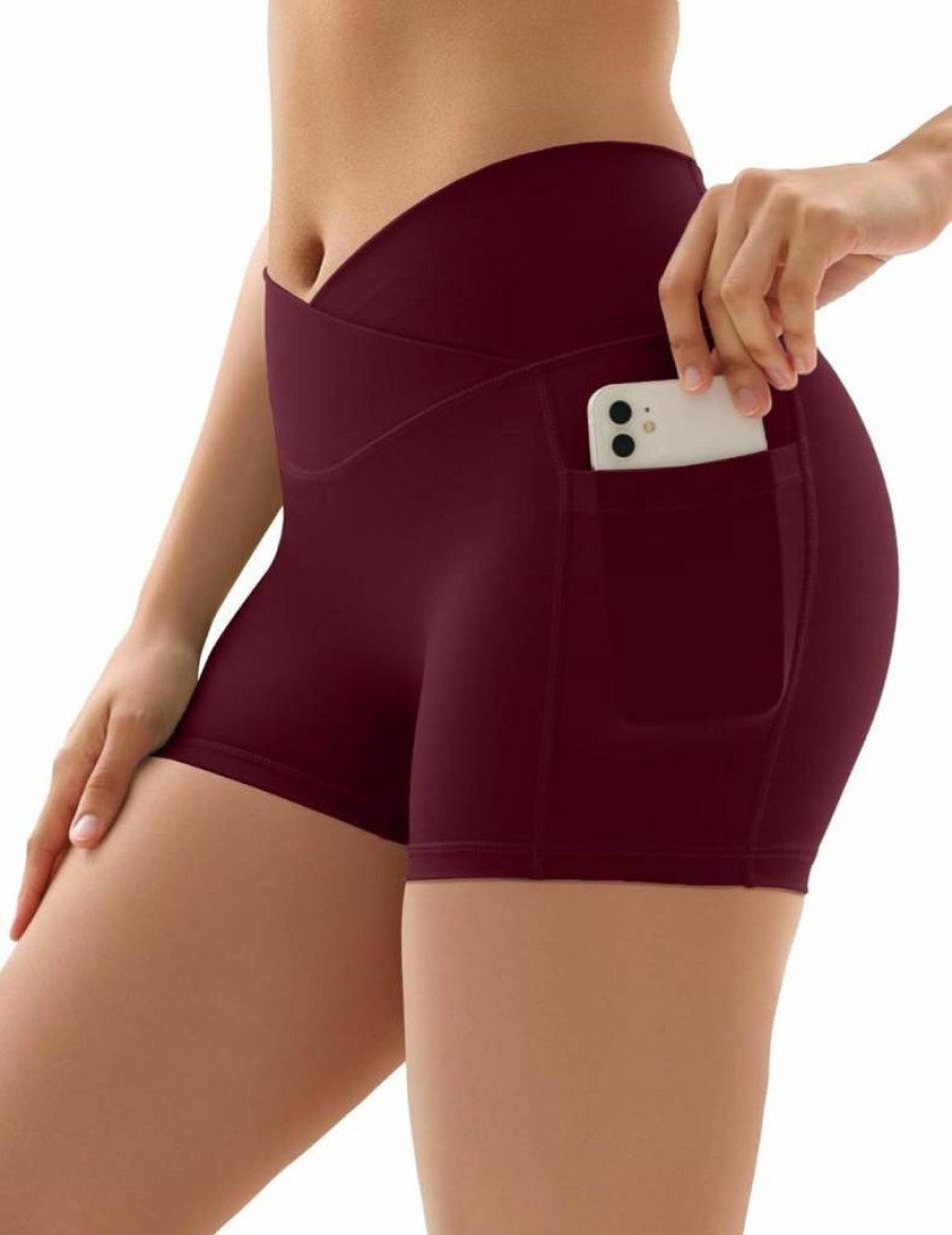 Vertvie Women's High Waisted Workout Shorts 3"/9" - Yoga, Gym, Volleyball Spandex Biker Shorts with Pockets