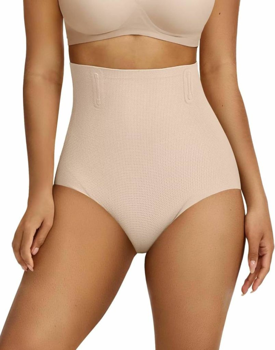 Vertvie High Waisted Tummy Control Shapewear Shorts for Women - Butt Lifting Seamless Body Shaper Underwear for Dresses