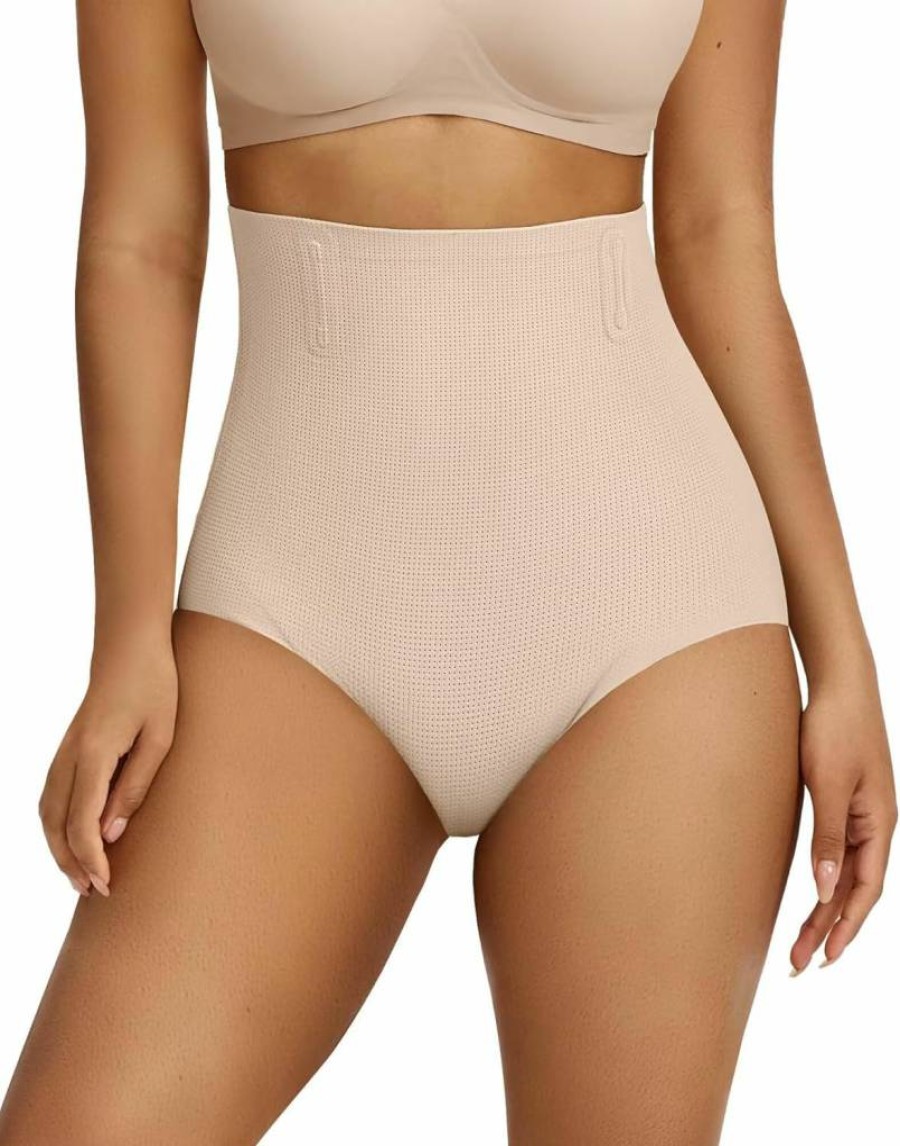 Vertvie High Waisted Tummy Control Shapewear Shorts for Women - Butt Lifting Seamless Body Shaper Underwear for Dresses
