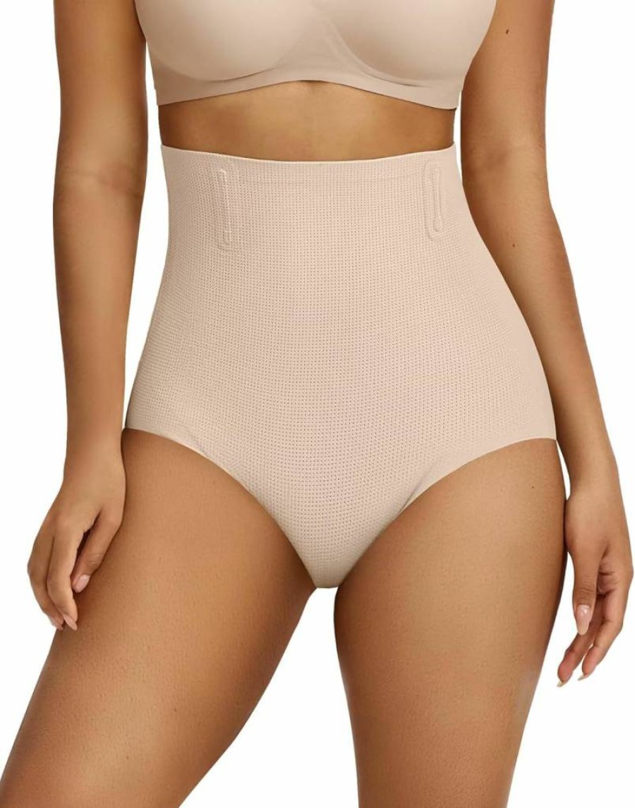 Vertvie High Waisted Tummy Control Shapewear Shorts for Women - Butt Lifting Seamless Body Shaper Underwear for Dresses