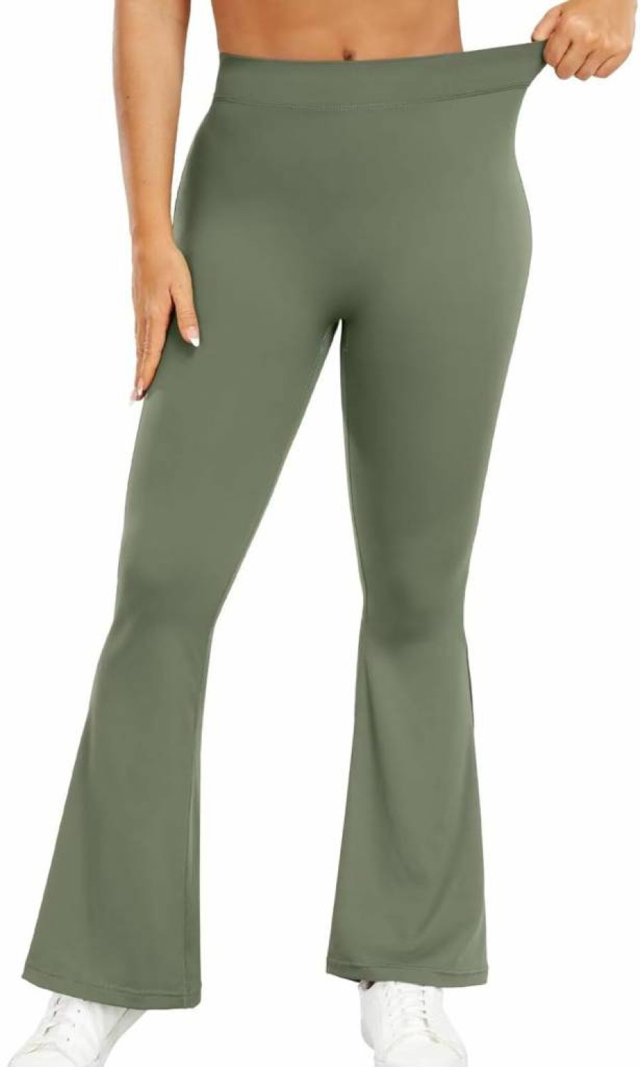 Vertvie High Waisted Scrunch Butt Lifting Yoga Pants for Women - Tummy Control V Back Gym Workout Leggings Booty Enhancer